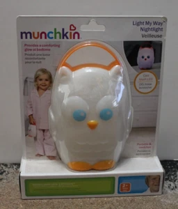 Munchkin Owl Light My Way Nightlight Featuring LED Technology Portable Cord-Free - Picture 1 of 5