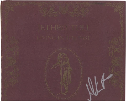 Martin Barre Jethro Tull Autographed Living in the Past BAS Cover