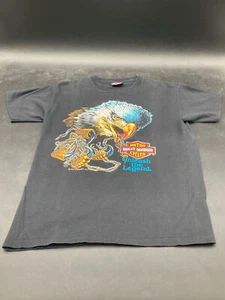 1989 Holoubek Single Stitch Harley-Davidson Unleash The Legend Eagle Shirt - Picture 1 of 10