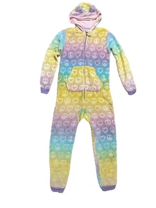 Girls More than Magic One Piece Ombre Pajamas Union Suit Hearts Peace XL 14-16 - Picture 1 of 6