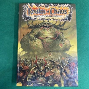 Warhammer 40k Realm Of Chaos The Lost And The Damned HB Book 1990 Games Workshop - Picture 1 of 20