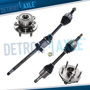 2 Front CV Axle Shaft & Wheel Hub and Bearings for FWD Ford Flex MKS Taurus MKT - Picture 1 of 8