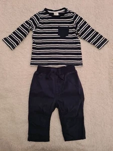Baby Nautical Trouser Set H&M 3-6 Months - Picture 1 of 4