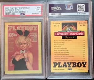 1995 Playboy Chromium Dolly Parton #56 Graded PSA 9 MINT - Bild 1 von 1