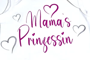 Baby Body Mama's Prinzessin Weiß 62/68 Neu Babybody Spruch - Bild 1 von 2