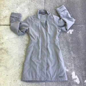 Merrell Ellenwood Long Gray Coat Polyester Women’s Size XS Zip Up - Picture 1 of 11