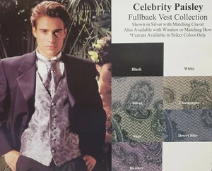 Celebrity Paisley Bow Tie - Chaleco Fullback a Celebrity Cachemira - Imagen 1 de 2