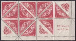 España 1930 Edifil 539 Colón flota barcos bloque de 11 con 3 adornos MNH (I) - Imagen 1 de 2