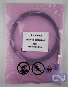 Amphenol AHSP NDCCGG-0003 SFP28 Passive 28AWG 3M 28G Lane Jacket - Picture 1 of 3
