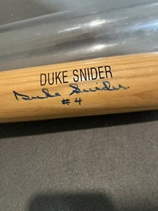 Duke Snider Autographed Louisville Slugger Bat Dodgers HOF 1980 #4 - Rare Item - Picture 1 of 4
