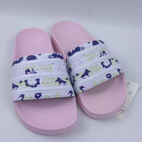 Adidas Originals ADILETTE J SLIDES rosa chiaro giovanile taglia 4 slide GZ3692