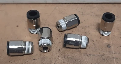 LOTE DE 6 S'STL LEGRIS. ACCESORIOS RECTOS PUSH IN (TUBO 1/8” NPT x 1/4”) P142N Foto 1 de 4