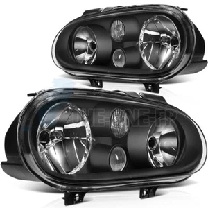 For 1999-2006 Volkswagen Golf Headlights Assembly Driver and Passenger Sides Set - Picture 1 of 8