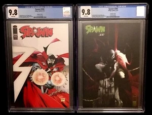 SPAWN #300 VARIANTES E & #300 I AMBAS VARIANTES CALIFICADAS CGC 9.8 TODD CÓMICS DE IMAGEN de McFARLANE - Imagen 1 de 2