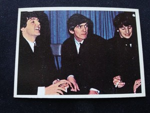 1964 Topps Beatles Diary Card # 14A Paul, George, Ringo (VG/EX)