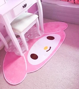 Melody Sanrio floor mat rug carpet large girls Women Cute Cartoon Pink Kawaii - Picture 1 of 3