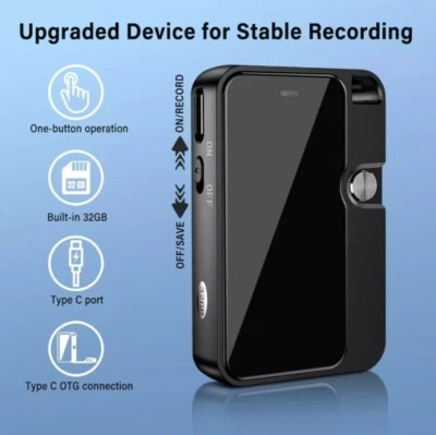 Spion Abhörgerät Wanze Voice Recorder Diktiergerät getarnt Mini Auto 32GB Spy DE - Bild 1 von 4
