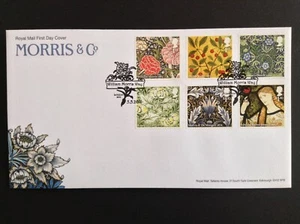 GB 2011 Morris & Co Set auf unadressiertem Ersttagsbrief - William Morris Way SHS - Bild 1 von 1