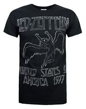 Led Zeppelin USA '77 Men's T-Shirt Black