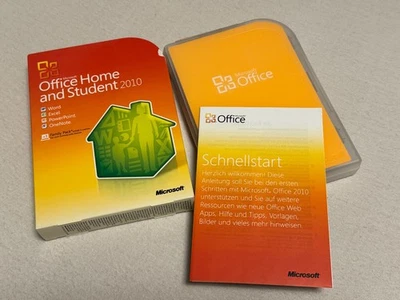Microsoft Office Home and Student 2010 Box & DVD Vollversion 3 PC Family Pack - Bild 1 von 3