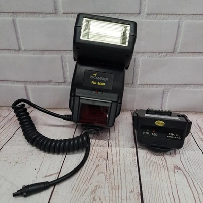 Promaster FTD 5500 Shoe Mount Camera Flash Tested Works - Image 1 of 4