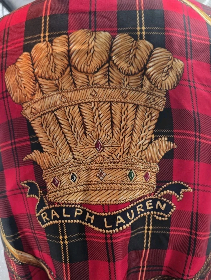 Chaleco Ralph Lauren para mujer pequeño vintage años 80 negro terciopelo cresta seda Foto 1 de 4