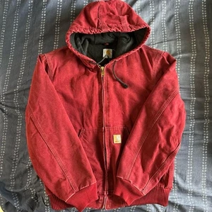 Gebrauchte Carhartt Active Jacke J68 CRIMSON M Versand aus Japan - Bild 1 von 7