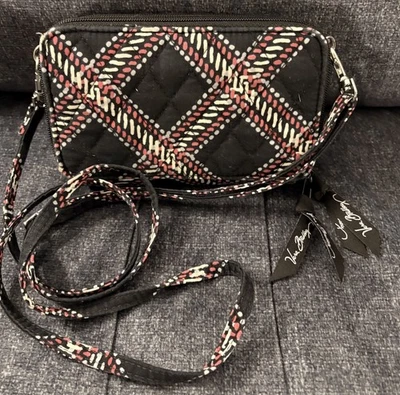 Vera Bradley Cross Body, Minsk Plaid, VGUC - Image 1 of 4