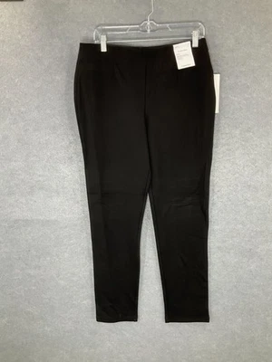 Calvin Klein Women's Pants Stretch Tapered  Ankle Length Career Pull On Black 14 - Image 1 of 4