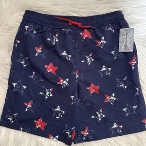 Tommy Bahama Swim Trunks Boys XL 14 Navy Blue Patriotic Stars Bx13 - Picture 1 of 7