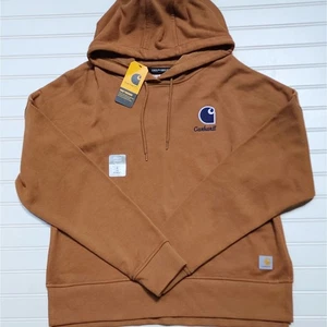 Felpa con cappuccio Carhartt donna serie Tencel Fiber French Terry grafica nuova con etichetta - Foto 1 di 6