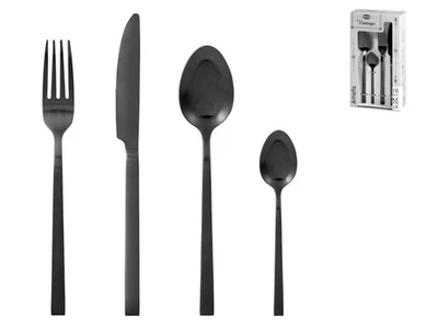 Servizio Posate 16 Pezzi Square Nero Amefa - Imagen 1 de 3