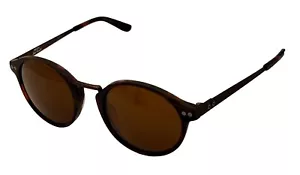 Converse Matte Tortoise Herren Sonnenbrille rund Kunststoff, braune Gläser Y008 - Bild 1 von 13