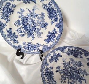 Johnson Brüder Asiatischer Fasan Blau Essteller 2er Set 10" - Bild 1 von 7