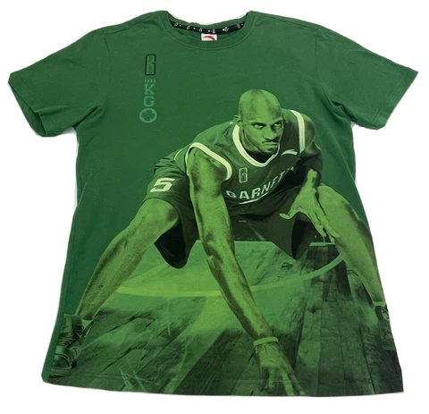 Kevin Garnett Shirt Boston Celtics NBA Basketball Anta Graphic T-shirt Mens M KG Cover