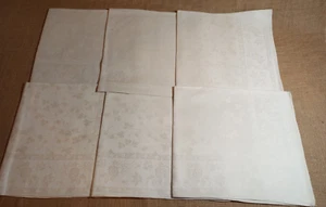 Servietten Damast Servietten Blumen und Sonnenstiche 6 formell groß 21,25 Zoll x 23,5 Zoll - Bild 1 von 16