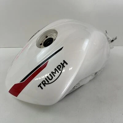 Tanque de combustible Triumph Street Triple S 2023 blanco *algunos daños T2406064-NW Foto 1 de 4