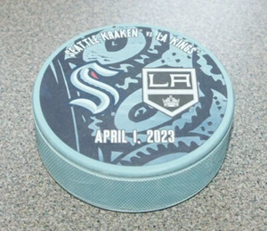 Seattle Kraken vs LA Kings Game Day Match-Up Puck 4-1-2023 - Picture 1 of 2