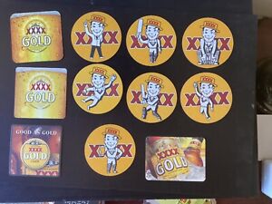 C14  11 different Castlemaine XXXX issues BEER COASTERS All 11 for $3.00