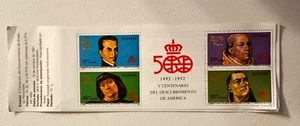 3137 CARNET. V CENTENARIO DESCUBRIMIENTO DE AMERICA (VI) - Imagen 1 de 1