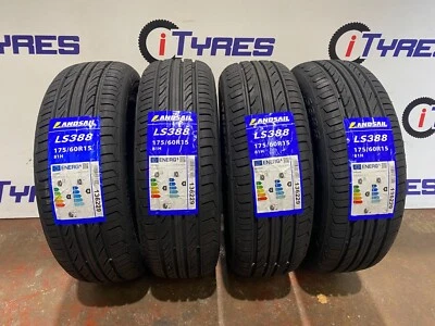 X4 175 60 15 175/60R15 81H NEW LANDSAIL TYRES, AMAZING "B" RATING FOR WET GRIP! - Image 1 of 4