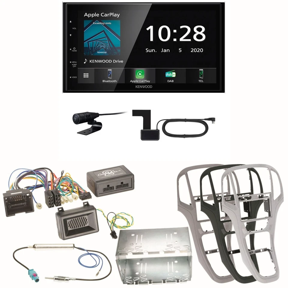 Kenwood DMX5020DABS Android Auto CarPlay Einbauset für Opel Astra J - Bild 1 von 1