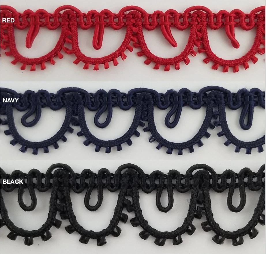 1/2" Gimp Braid Knit Loop Trim - 18 Continuous Yards - Many Colors! - Image 1 of 1