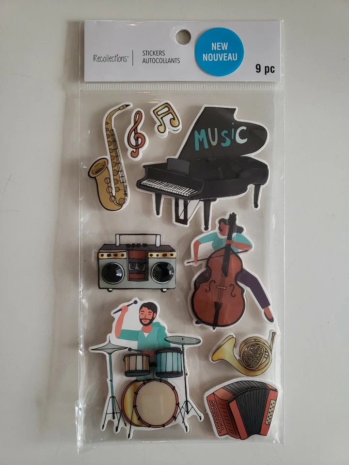 Pegatinas para álbumes de recortes de música de recuerdos Foto 1 de 1