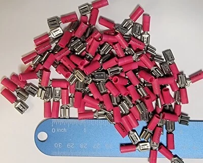 1000 Panduit Disconnect Female Vinyl 22-18 AWG 600V Max DV18-250-M Free Shipping - Image 1 of 4