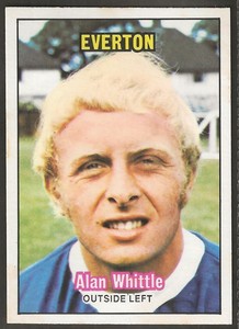 A&BC-FOOTBALL 1970 (ORANGE BACK 086-170)-#150- EVERTON - ALAN WHITTLE