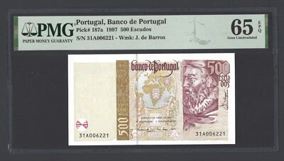 Portugal 500 Escudos 17-4-1997 P187a Uncirculated Grade 65 - Image 1 of 2