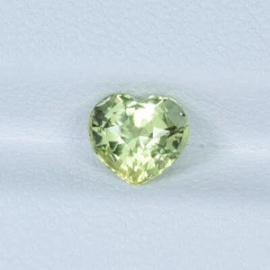 1.19 Cts Amazing Fire Natural Yellowish Green Tourmaline Heart Cut...!!!!!! - Picture 1 of 2