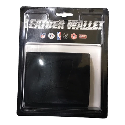 NCAA Black Tri-Fold Wallet Cover