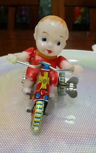Rarissimo Triciclo Bimbo In Latta Anni 60 Made in Giappone da collezione.  - Imagen 1 de 5